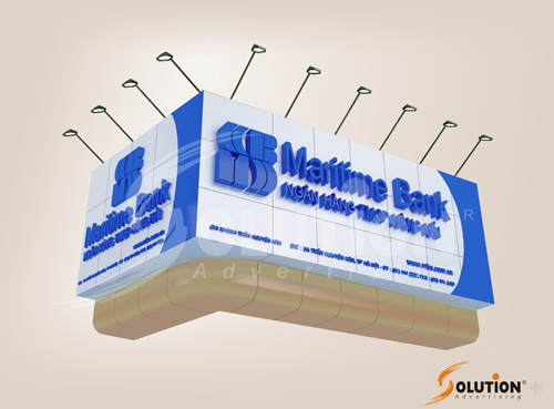 thiết kế biển quảng cáo maritime bank